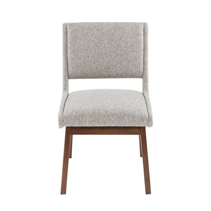 Boomerang - Dining Side Chair With Upholstered Cushions (Set of 2) - Light Gray