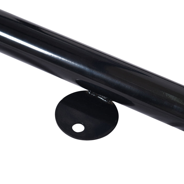 Square Outdoor Steel Picnic Table, With Umbrella Pole