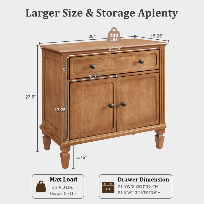 Nightstand With Charging Station Bedside Table With Drawer And Double Door Storage