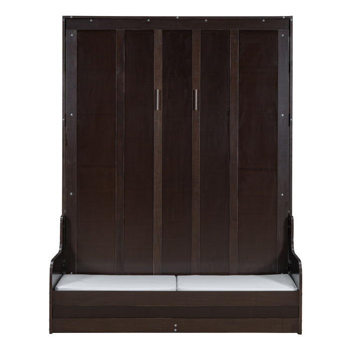 Murphy Wall Bed With Cushion, Space Saving Design, And Construction