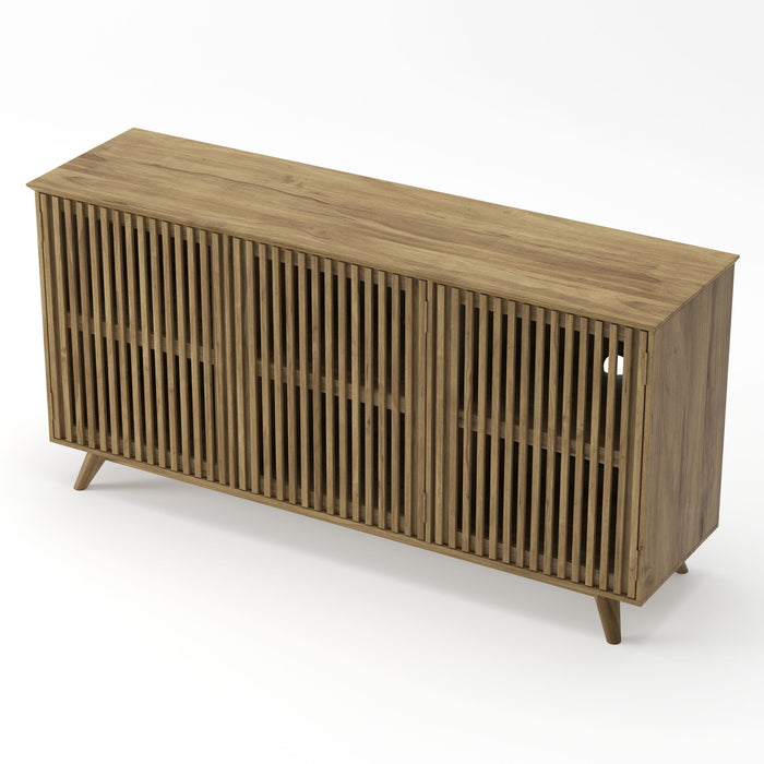 TV Stand With Adjustable Shelf - Natural