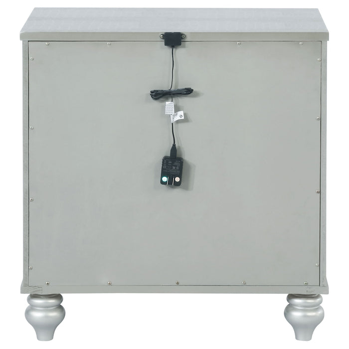 Menlo - 2 Drawer Nightstand - Gray