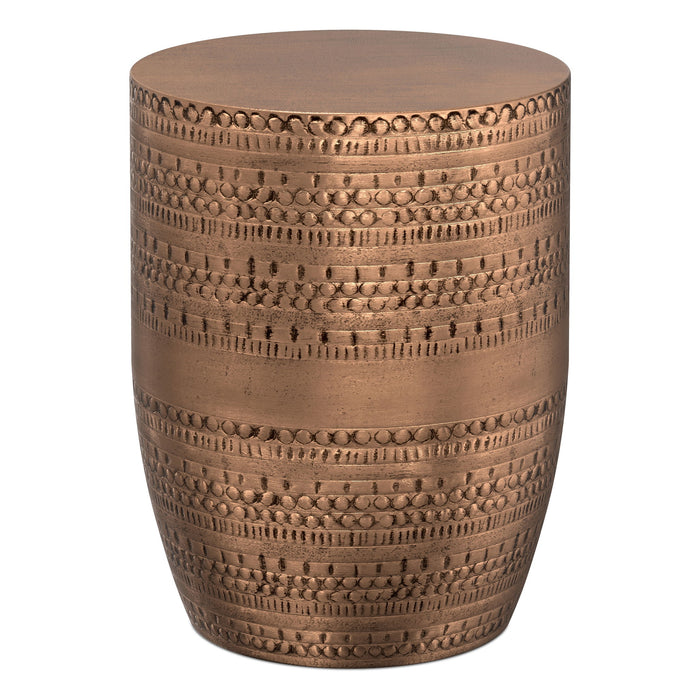 Johnsen - Handcrafted Large Metal Accent Table