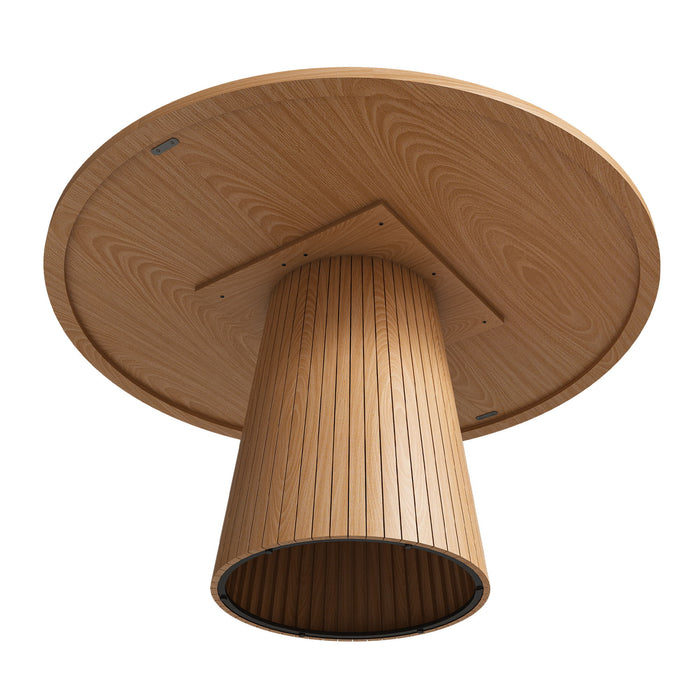 Round Dining Table With Strip Base