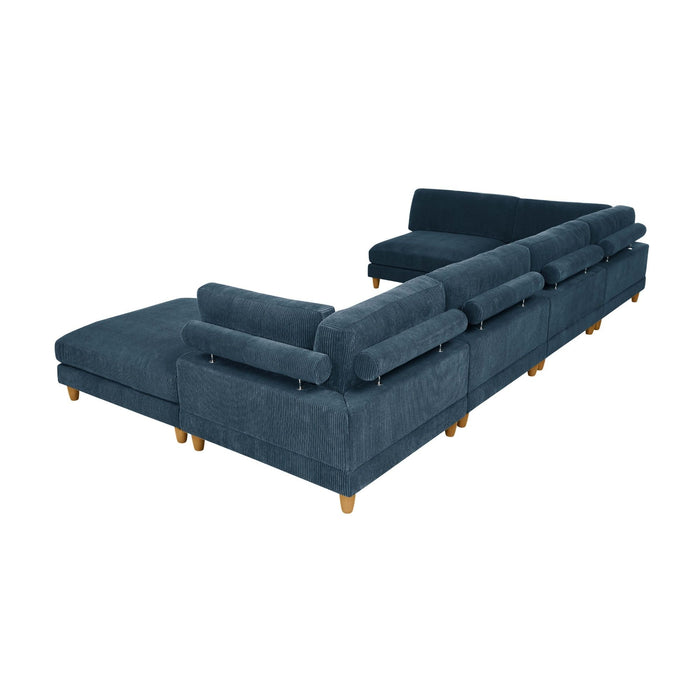 Modern Modular Sectional With Adjustable Back Support