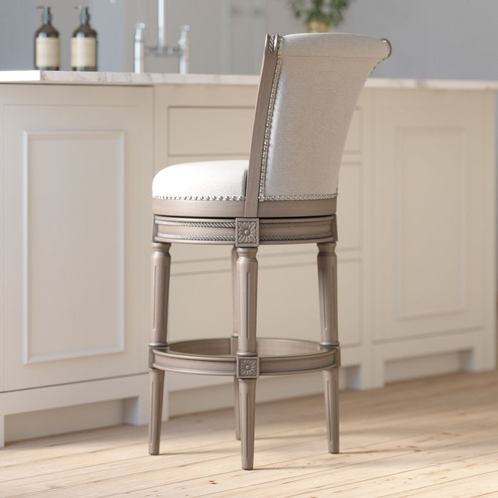 Swivel Barstool With High-Back