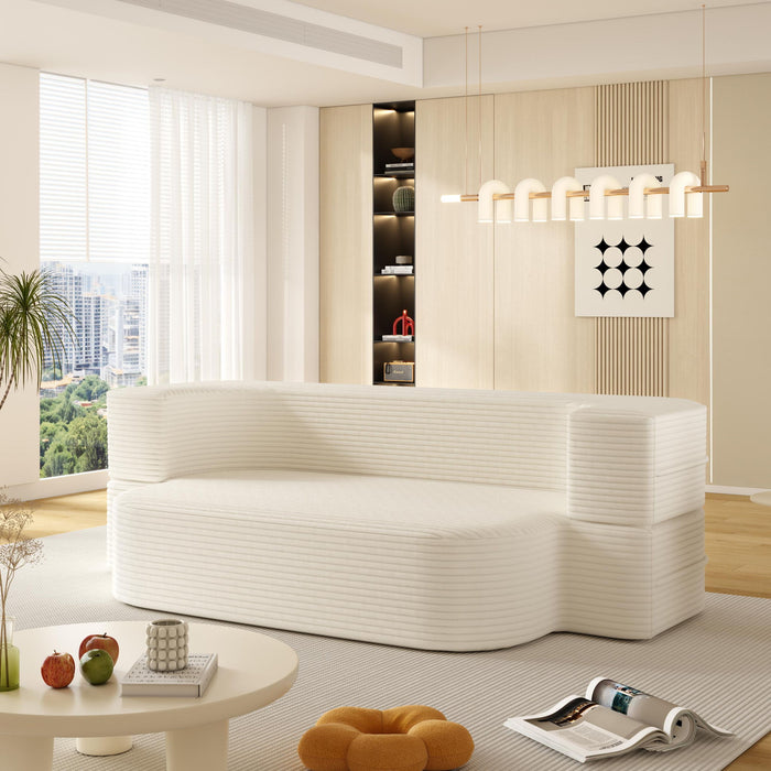 Convertible Floor Sofa Bed With Multi Functional Blanket