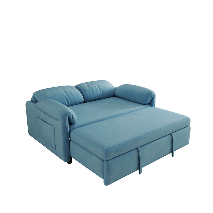 Sofa, Dual Purpose Lounge With Retractable Queen Size Bed