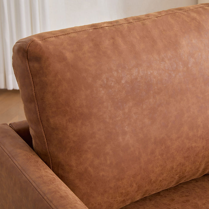 Modern Upholstered Square Swivel Accent Chair With 360 Degree Rotation