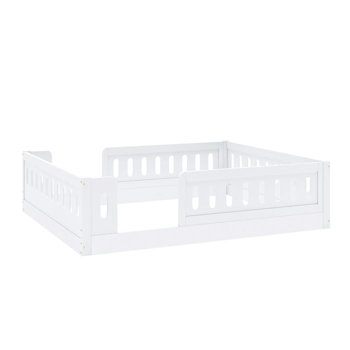 Platform Bed With Guardrail