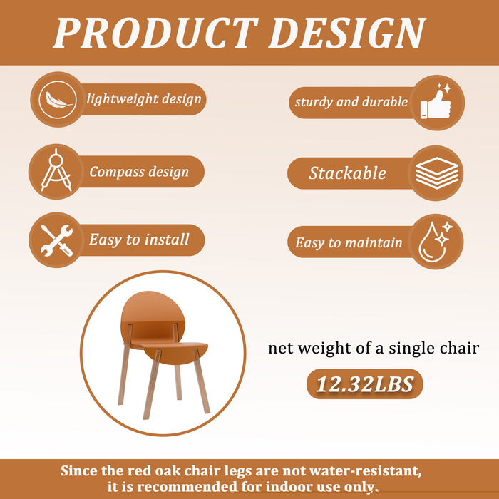 4 Piece Set Of Single Chairs With A Design Combining Modern And Traditional Elements