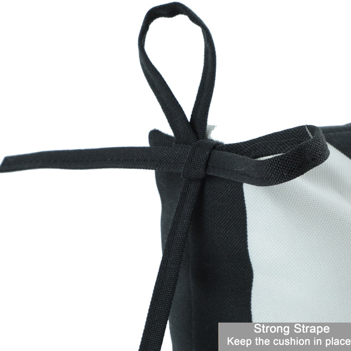 2 Piece High Back Patio Chair Cushion Set, Tufted Adirondack And Rocking Chair Cushions