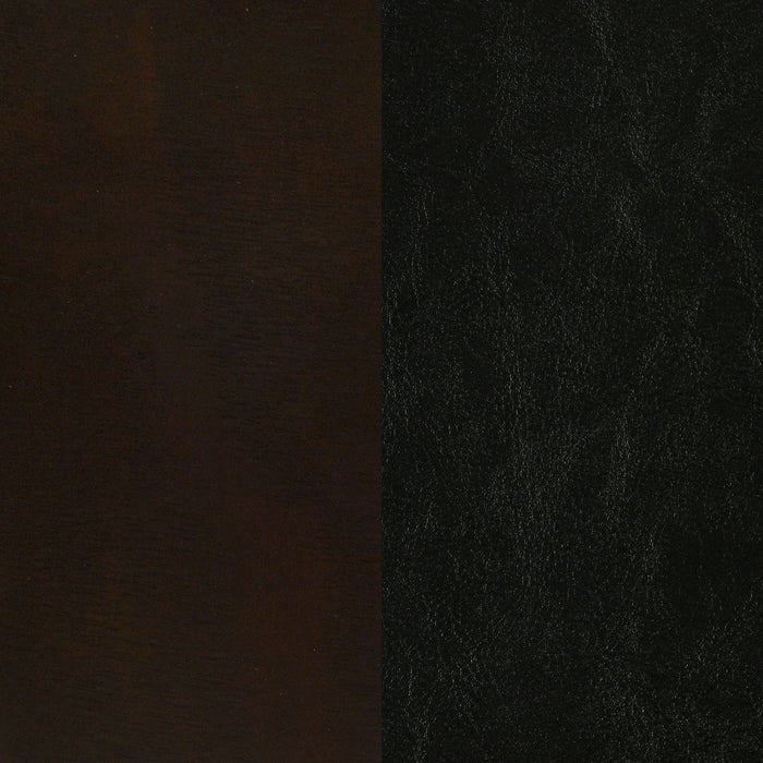 Queen Panel Bed With Upholstered Headboard And Footboard - Brown