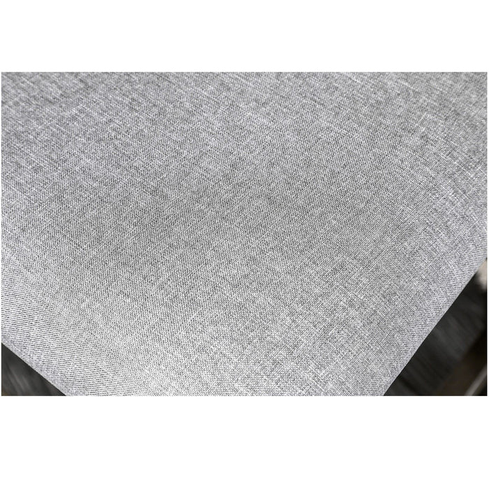 Padded Fabric Seat Panel Back Counter Height Dining Chairs (Set of 2) - Gray / Light Gray