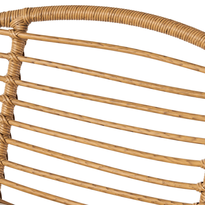 Cordella - Outdoor Woven Wicker Chairs With Cushions, (Set of 2)