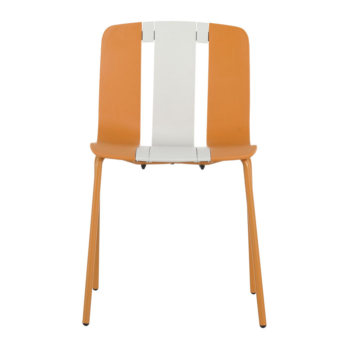 Modern Striped Blocking Single Chairs (Set of 4)