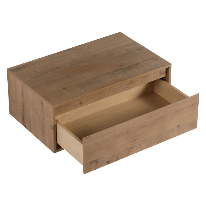 Modern Minimalist Bathroom Cabinet With Soft Close Drawers And Floating Mounting Design