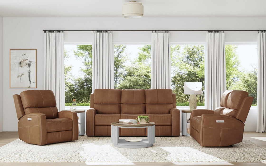 Linden - Power Reclining Loveseat With Power Headrests & Lumbar