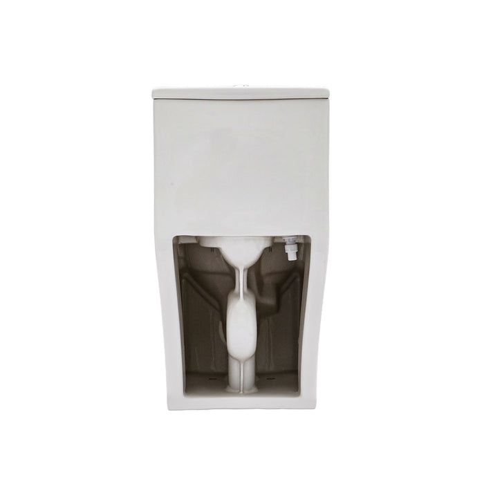 1 Piece Toilet For Bathroom, Soft Closing Seat, Dual Flush 1.1 / 1.6 Gpf - White
