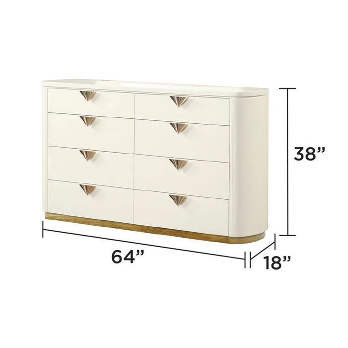 La Pierre - Modern Bedroom Set With Upholstered LED Bed