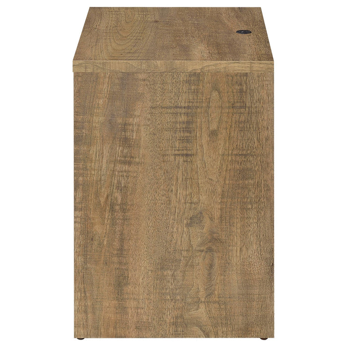 Transitional Nightstand With Dual USB Charging And Motion Sensor Light