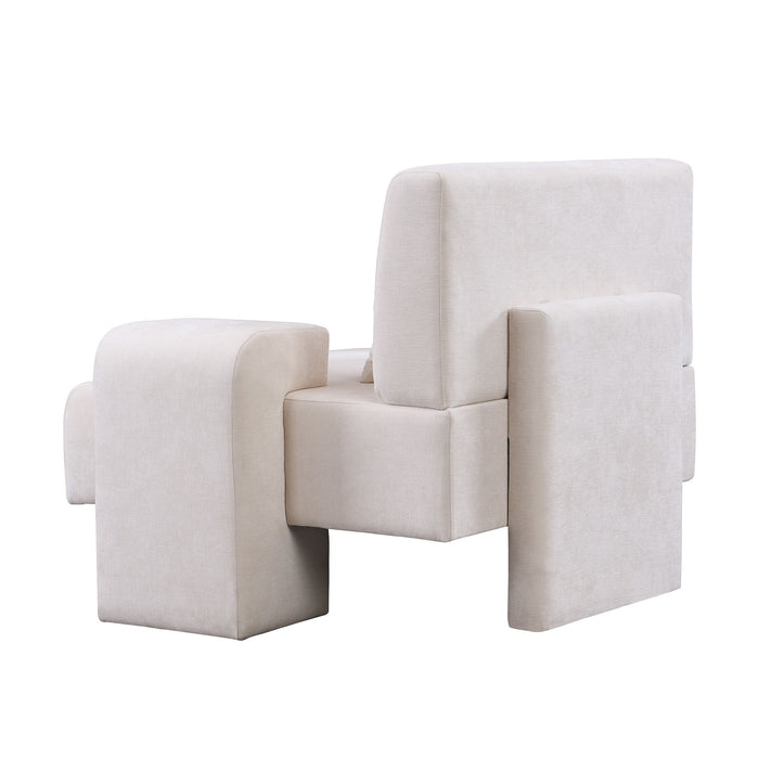 Modern Oversized Armchair With Soft Cushion For Living Room