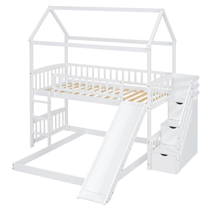 House Bunk Bed With Slide
