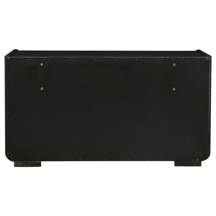 Bangor - 8 Drawer Bedroom Dresser Cabinet - Black