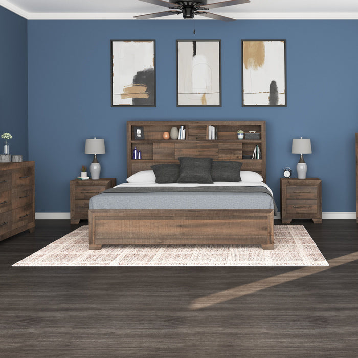 Peyton - Twin Bed - Brown Penny