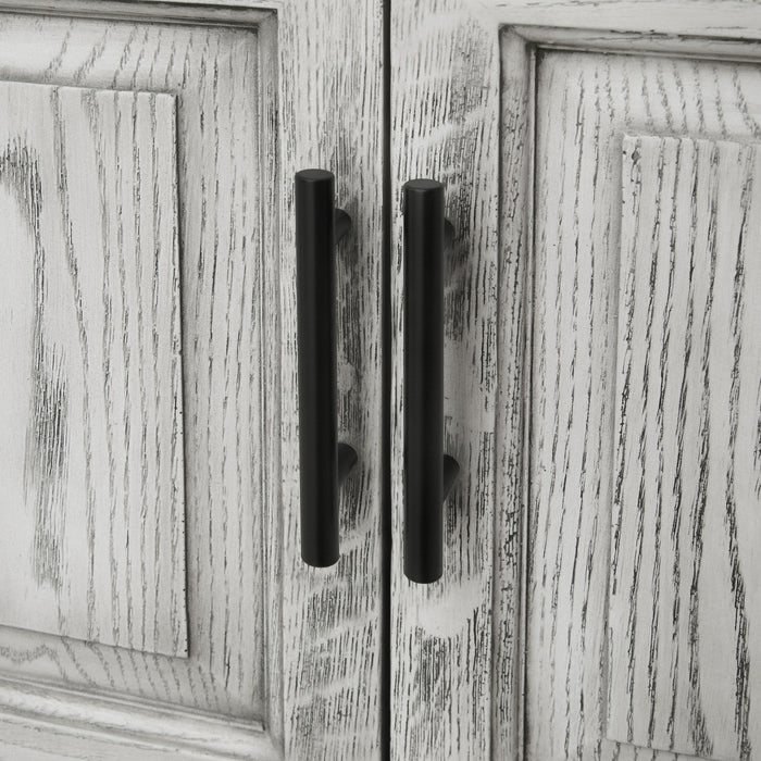 Modern Freestanding Bathroom Vanity With Ceramic Sink, Hot And Cold Faucet, Storage Cabinet & Open Shelf