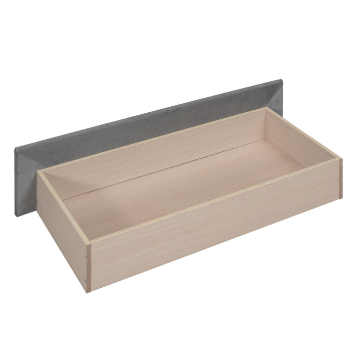 Upholstered Daybed With Slat Support