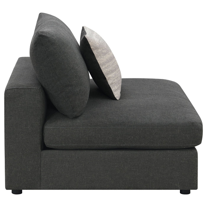 Duncan- Armless Chair With Removable Cushions