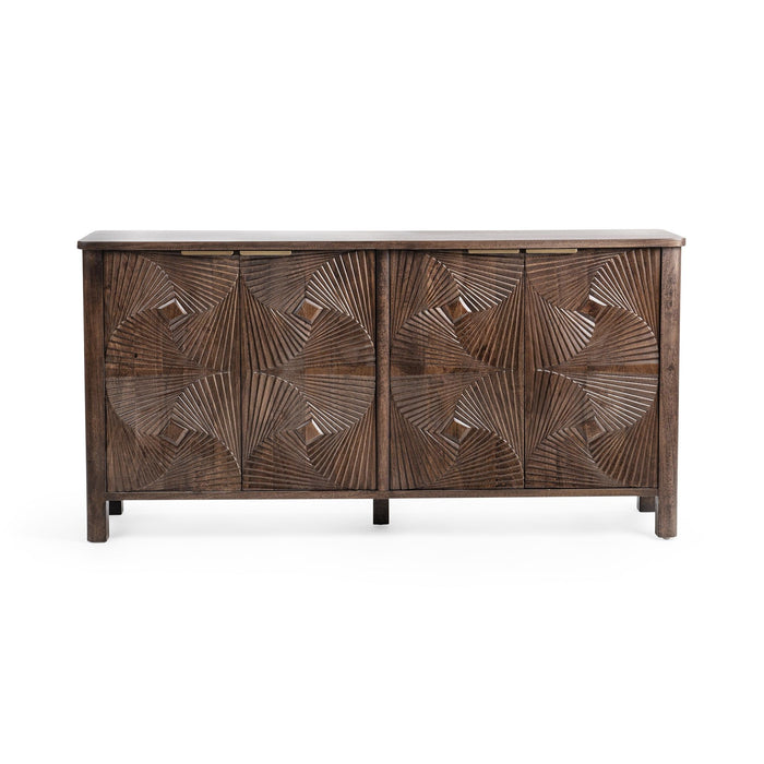 Lina - 4 Door Cabinet - Kona Brown