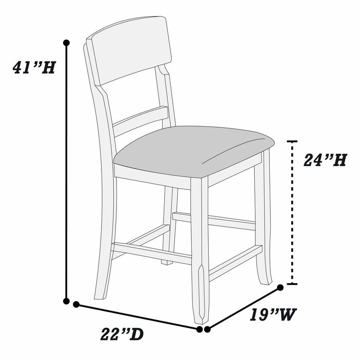 Contemporary Counter Height Dining Set With Built In Lazy Susan