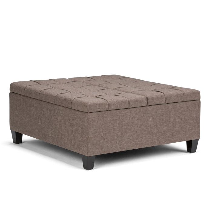 Harrison - Coffee Table Storage Ottoman - Tanners Brown
