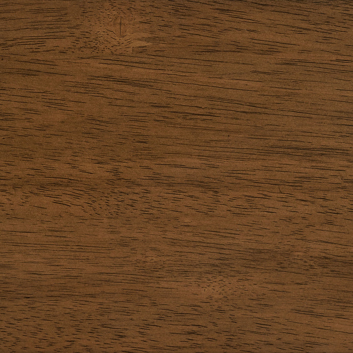 Flynn - Round Glass Top Dining Table - Brown