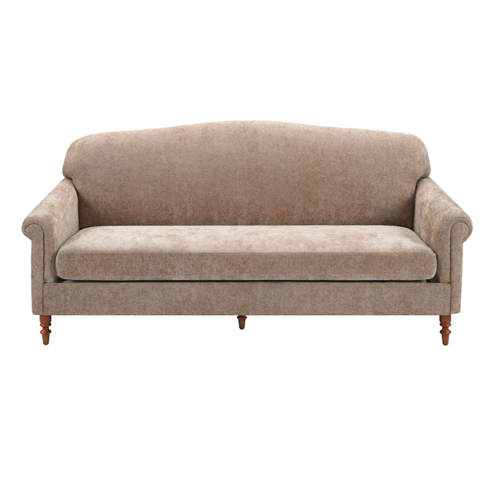 Loveseat Sofa, 2 Seater Couch With Rolled Arms
