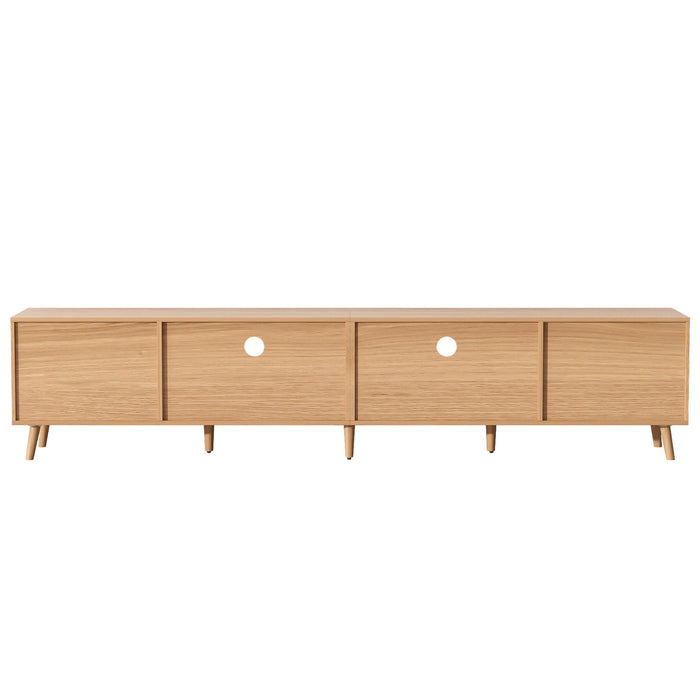 TV Stand, Media Console With Cable Management