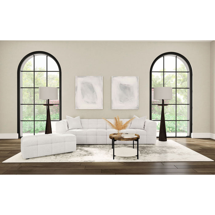 Sooke - Rectangular Ottoman - Off White