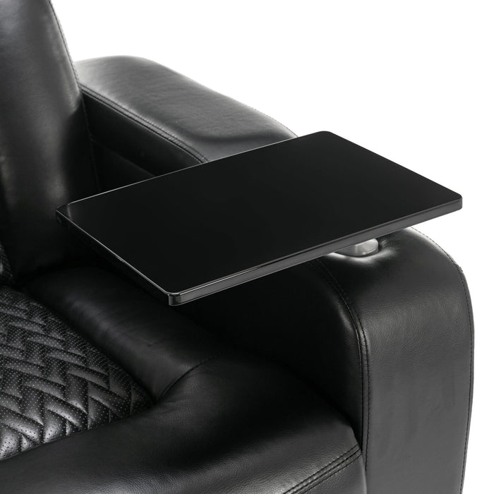 270 Degree Swivel Power Recliner With Tray Table, Phone Holder, Cup Holder, USB Port