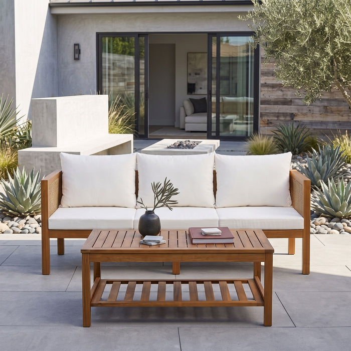 Patio Set Outdoor With Coffee Table And Cushions