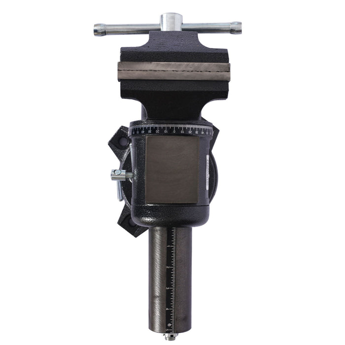 Heavy Duty 5" Multi Jaw Rotating Bench Vise With 360 Degree Swivel Base And Head