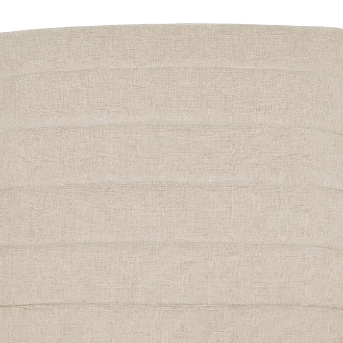 Mid Century Modern Fabric Channel Stitch Wood Pushback Recliner