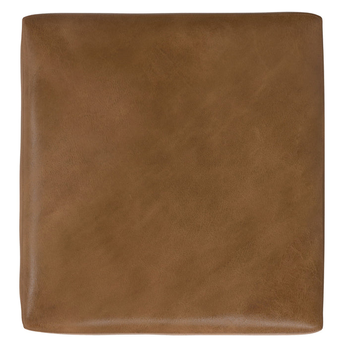 Rex - Ottoman - Caramel Brown