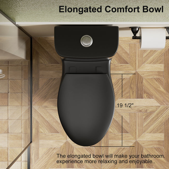 1 Piece Toilet With Tornado Flush, Soft Closing Seat