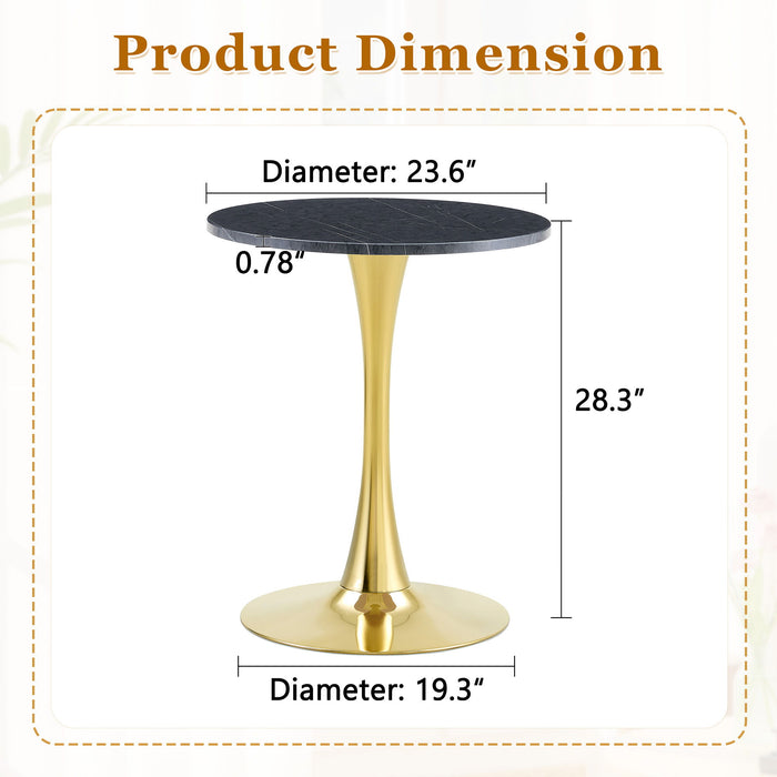 Round Dining Table With Thickened Top For Kitchen