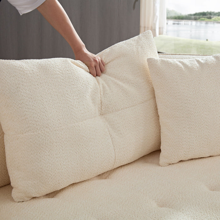 Modular Sofa, Durable Fabric, Solid Wood Frame, High Density Sponge Padding, Seating For 4