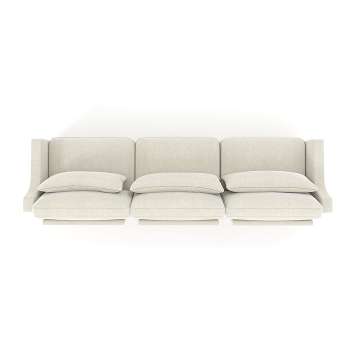 Elegant Sofa With Ergonomic Design And Lumbar Pillows