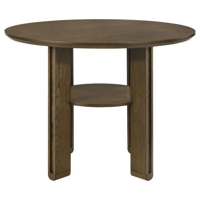Crispin - Round Counter Height Dining Table - Brown