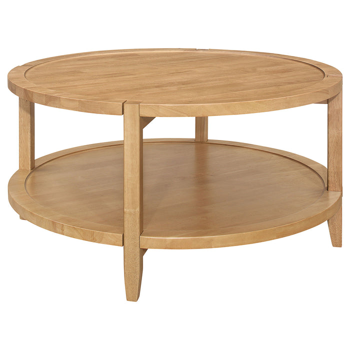 Isbell - Round Table With Storage Shelf